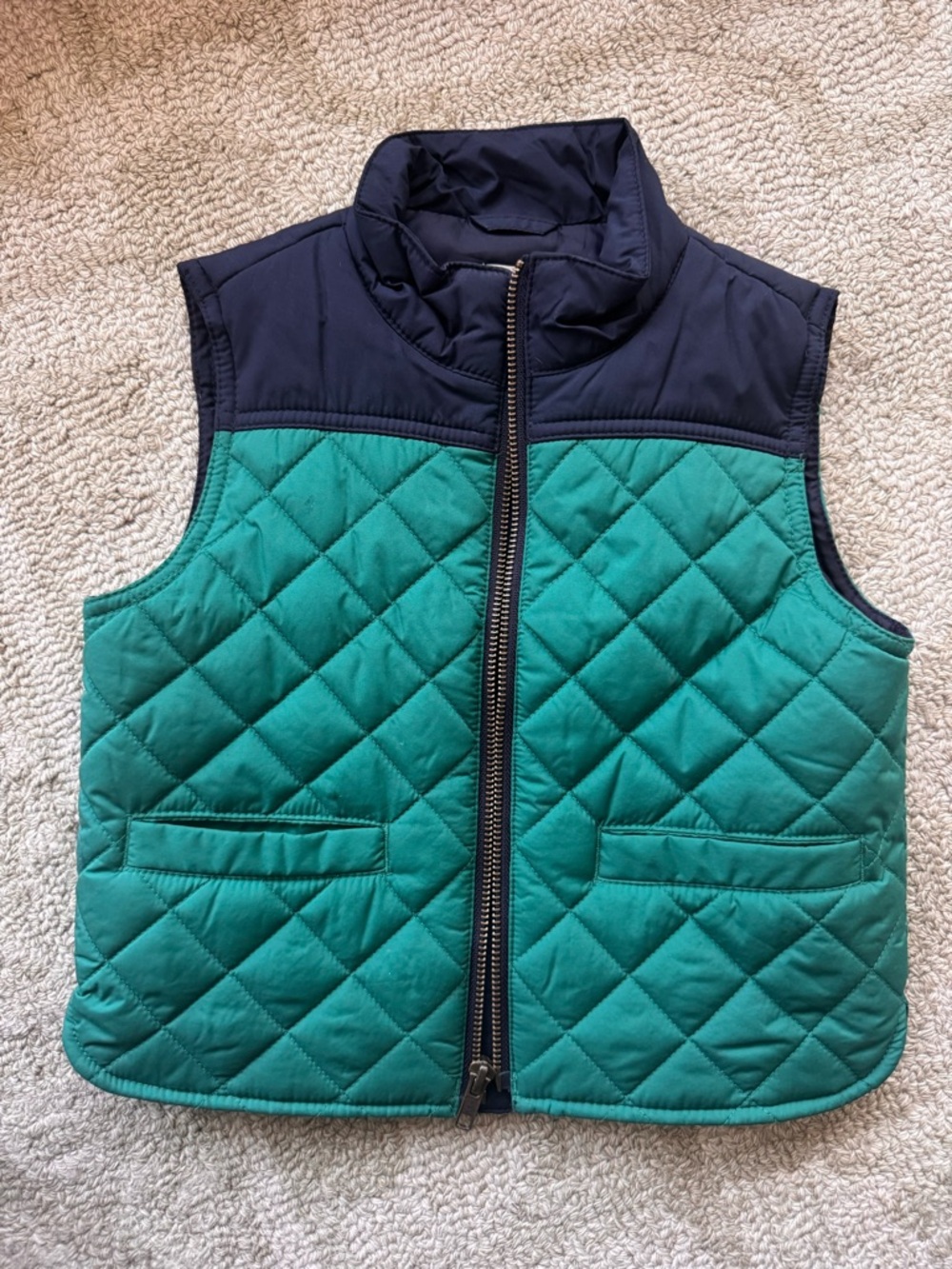 Crewcuts Navy Quilted Puffer Vest